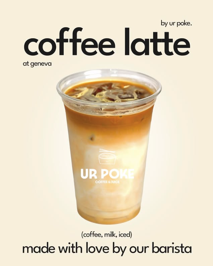 Ur Poke Coffee Latte — fait par notre barista